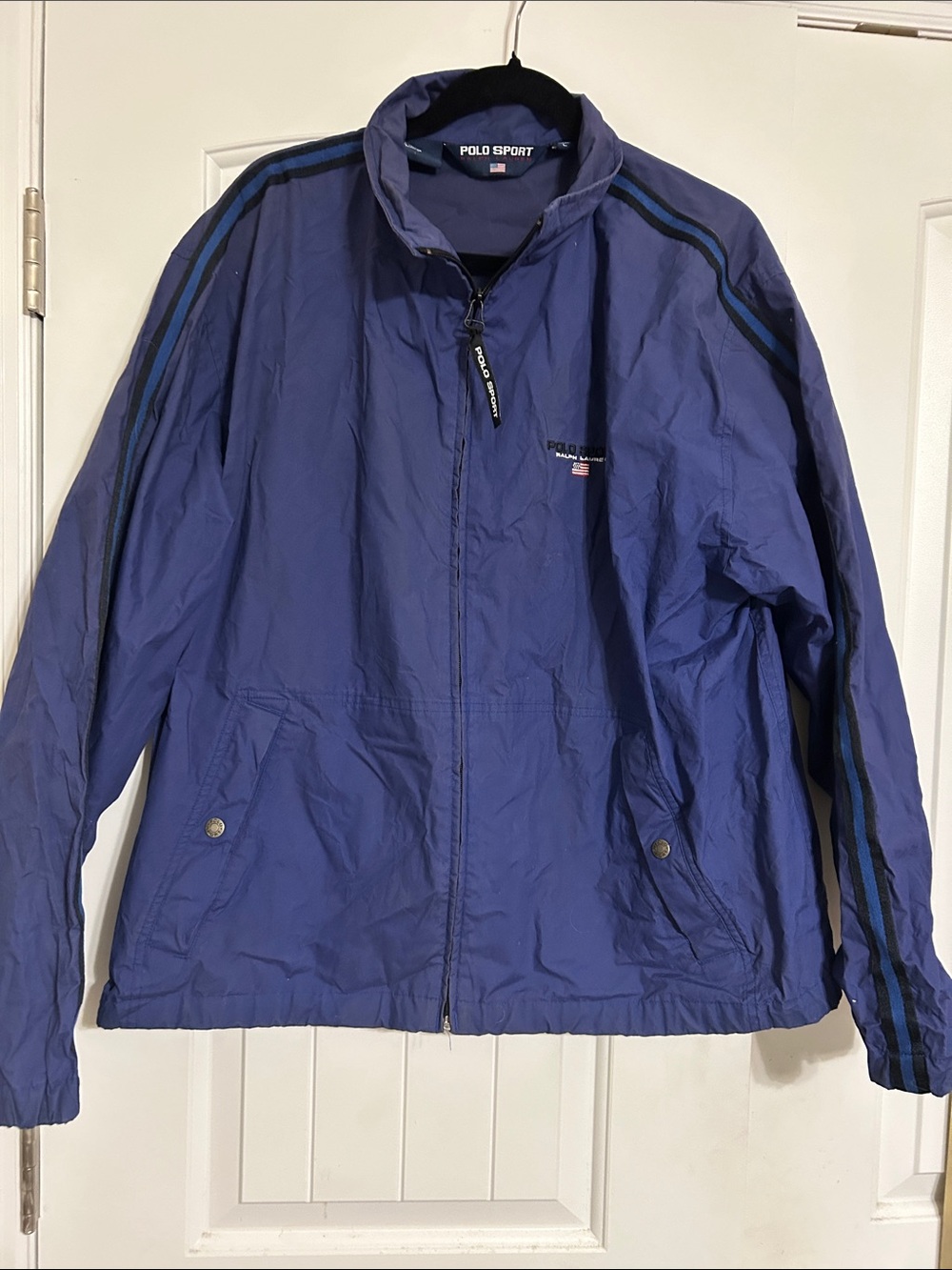 Polo by Ralph Lauren Blue Polo Sport Zip-Up Windbreaker